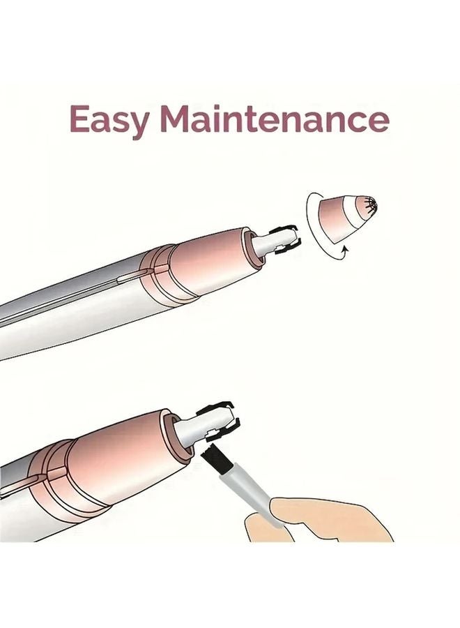 Black Eyebrow Hair Remover Razor USB Rechargeable Trimmer For Women And Men - Image 3